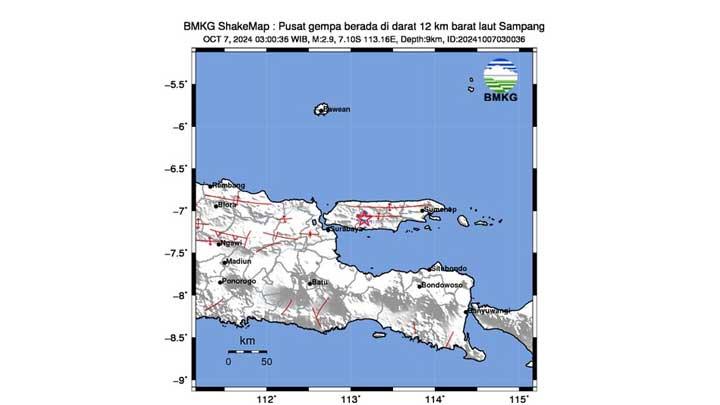 Info Gempa Terkini BMKG: Guncangan Dinihari ke Bogor, Bandung, kemudian Sampang