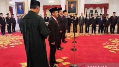 Dasar hukum juga pembentukan menteri di dalam Undang-undang di Indonesi