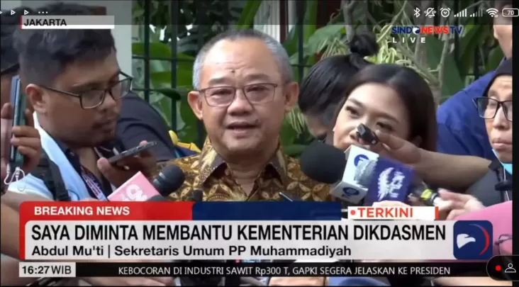 Abdul Mu’ti Menteri Pendidikan Dasar lalu Menengah