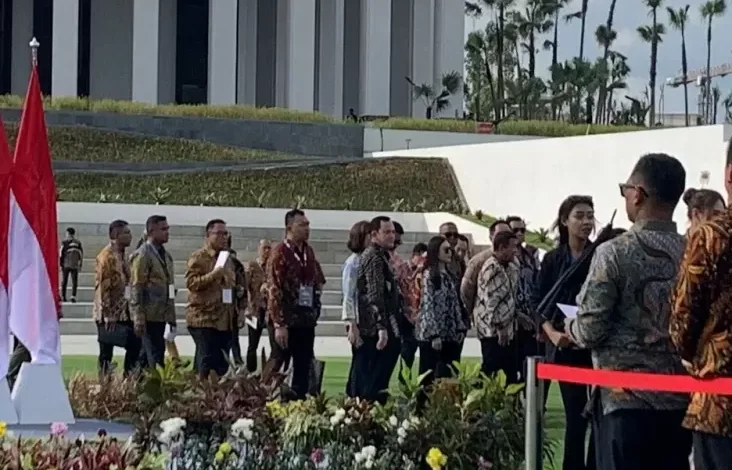 Angela Tanoesoedibjo Hadiri Peresmian Istana Negara di IKN oleh Presiden Jokowi