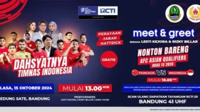 Dahsyatnya Timnas Indonesia Hadir dalam tempat Bandung: Nonton Bareng Timnas Indonesia vs Tiongkok kemudian Meet & Greet dengan Bintang Tamu Spesial!