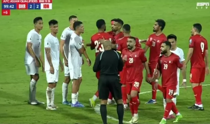 Industri Dunia Pers Belanda Soroti Keputusan Kontroversi Wasit pada area Laga Timnas Indonesia Vs Bahrain