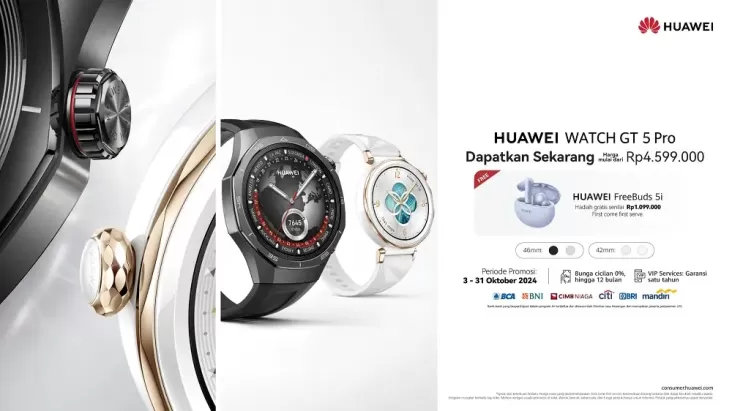 Smartwatch Terbaik 2024 Sudah Bisa Dibeli! HUAWEI WATCH GT 5 Series Rilis, Desain Mewah, Fitur Olahraga kemudian Kepuasan Pro
