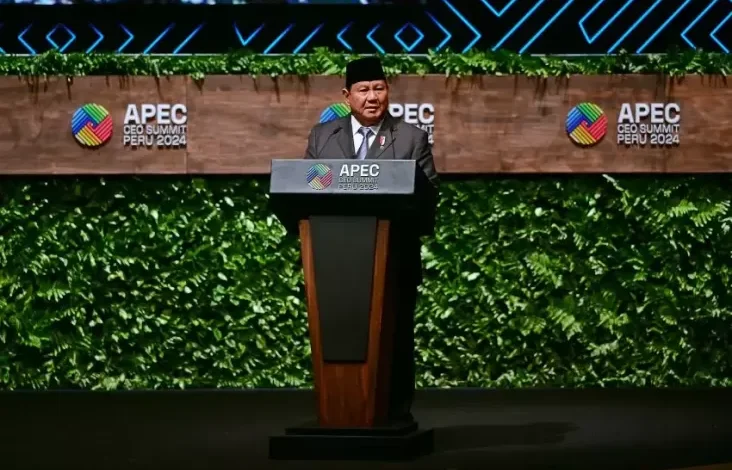 Di Ajang APEC ketua eksekutif Summit, Prabowo Beberkan Berpotensi Pembangunan Usaha Indonesia