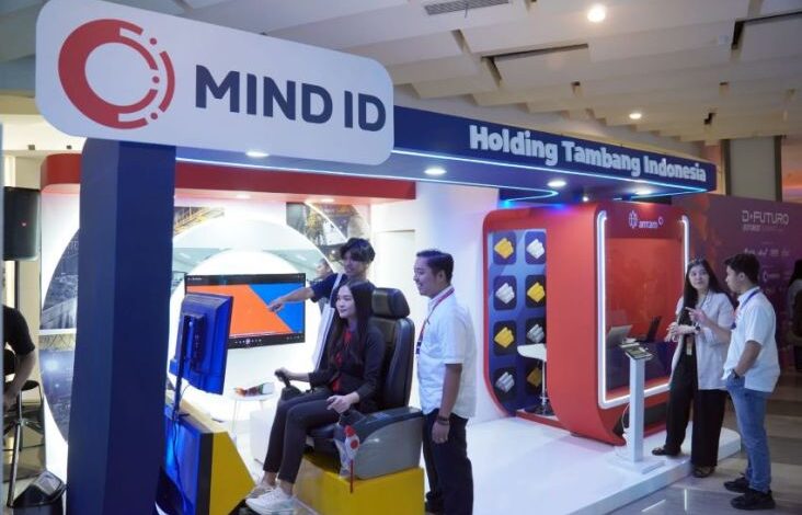 Hadir di area area D Futuro, Grup MIND ID Pamerkan Masa Depan Industri Tambang
