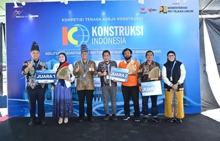 Kalsel Juara Umum Kompetisi Tenaga Kerja Konstruksi 2024