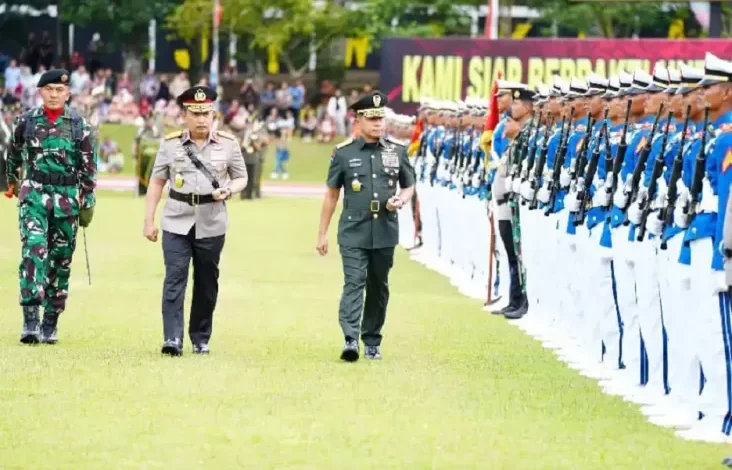 Panglima TNI Bersama Kapolri Lantik 1.104 Prajurit Taruna Akademi TNI juga Bhayangkara