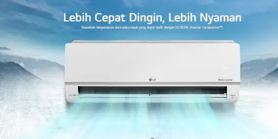 Pendingin Ruangan yang yang disebutkan Hemat kemudian Pintar? LG AC DUALCOOL Inverter Pilihan Tepat