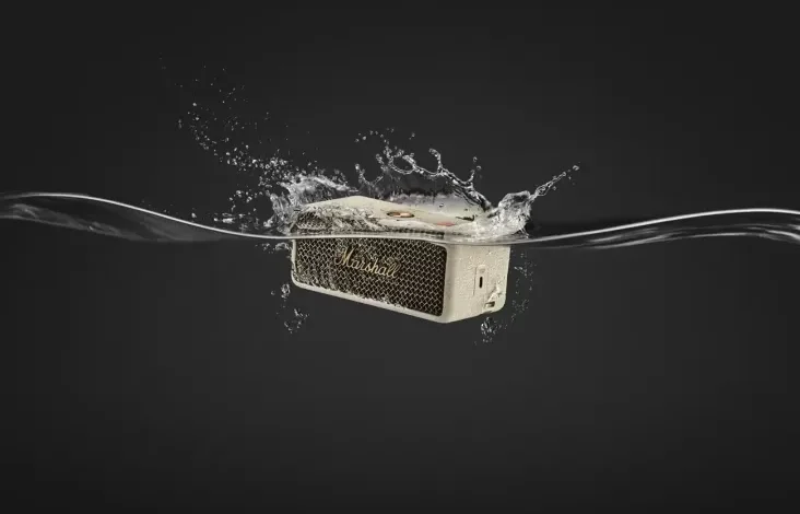 Speaker Portable Hal ini adalah dapat Diajak Berenang Bahkan Ditenggelamkan di tempat area Air
