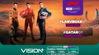 Streaming Formula 1 Las Vegas Grand Prix 2024 pada Vision+