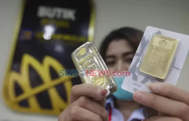 Tren Pelemahan Harga Emas Berlanjut, Hari Ini adalah adalah Turun Rp11 Ribu per Gram