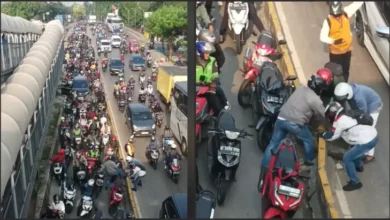 Viral! Pemotor Nekat Bongkar Separator Busway, Siap-siap Kena Denda Rp50 Juta!