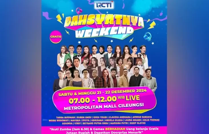 Datang ke Cileungsi, Govinda hingga Deretan Pemain Sinetron Siap Menghibur Warga pada pada Dahsyatnya Weekend