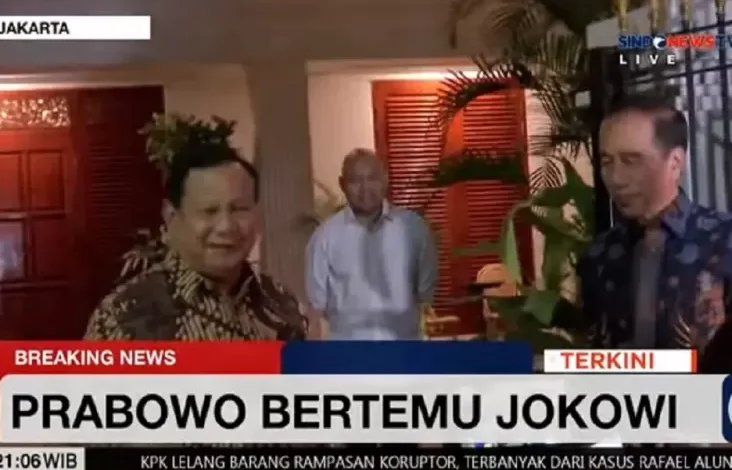 Jokowi Temui Presiden Prabowo Subianto di dalam tempat Kertanegara, Ada Apa?