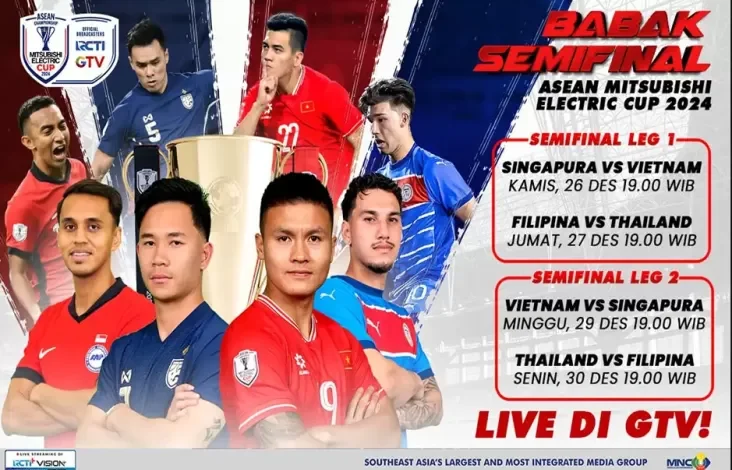 Live dalam area GTV! Perang Besar 4 Raksasa Asia Tenggara pada Semifinal ASEAN Mitsubishi Electric Cup 2024