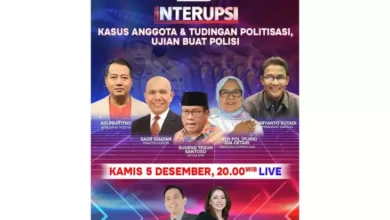 Waktu petang Hal ini pada INTERUPSI Kasus Anggota & Tudingan Politisasi, Ujian Buat Polisi Bersama Ariyo Ardi, Anisha Dasuki, Live Hanya di dalam pada iNews