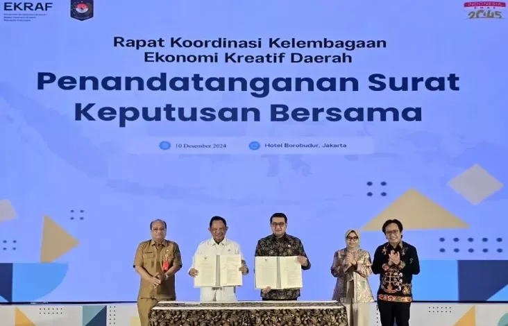 Menekraf kemudian Mendagri Teken SKB Dorong Perekonomian Kreatif Daerah