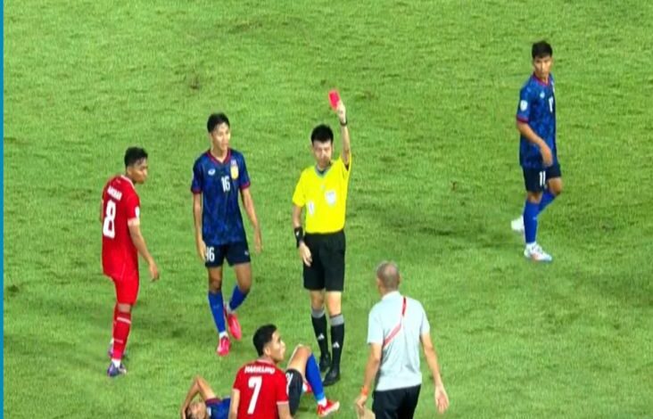 Timnas Indonesia Juara Kartu Merah di tempat pada Penyisihan Grup Piala AFF 2024, Filipina Tim Paling Kasar