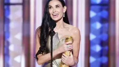 Kemenangan gemilang Emosional Demi Moore pada Golden Globe 2025, Piala Pertama di Usia 62 Tahun
