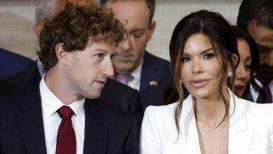 Mark Zuckerberg Kepergok Mengintip Belahan Dada Lauren Sanchez di dalam tempat Pelantikan Donald Trump