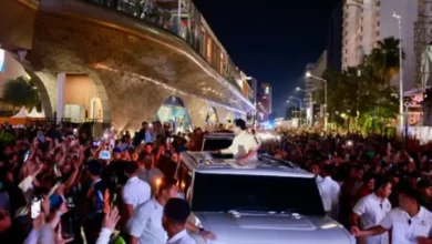 Momen Prabowo Sapa Warga DKI DKI Jakarta di dalam area Bundaran Hotel Indonesia