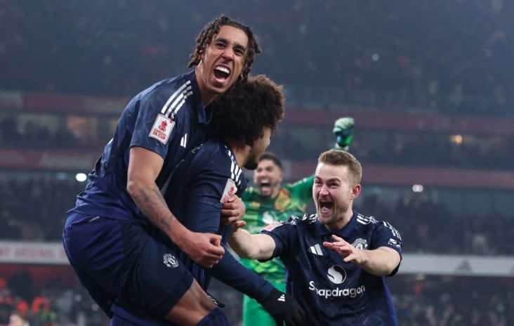 Rekor Unik Manchester United usai Singkirkan Arsenal Lewat Adu Penalti di Piala FA