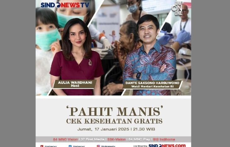 Sinopsis One On One dengan Wamenkes RI Dante Saksono