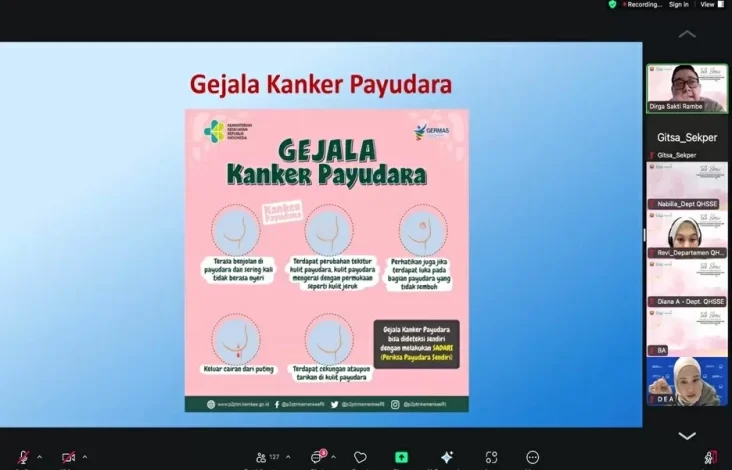 Hari Kanker Sedunia, Brantas Abipraya Sosialisasikan Deteksi Dini Lewat Webinar