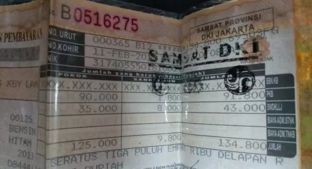 Biaya Ganti Warna Motor di STNK juga BPKB 2025