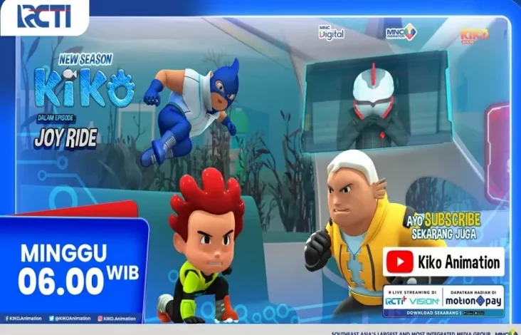 KIKO 4 Eps. JOY RIDE Tayang pada RCTI, Minggu, 30 Maret 2025 Jam 06.00 Waktu Waktu Pagi