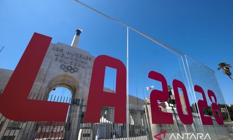 Upacara pengaktifan Olimpiade Los Angeles 2028 diselenggarakan ke dua kedudukan