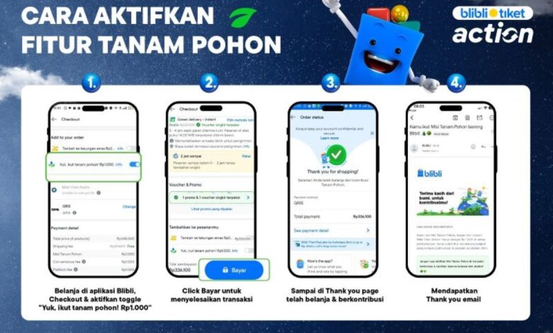 Blibli kenalkan sarana “Tanam Pohon”, belanja sambil jaga lingkungan